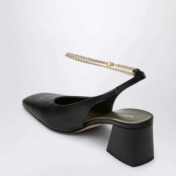 Chic Slingback Pumps with Chain Ankle Strap - Picture 4 of 4